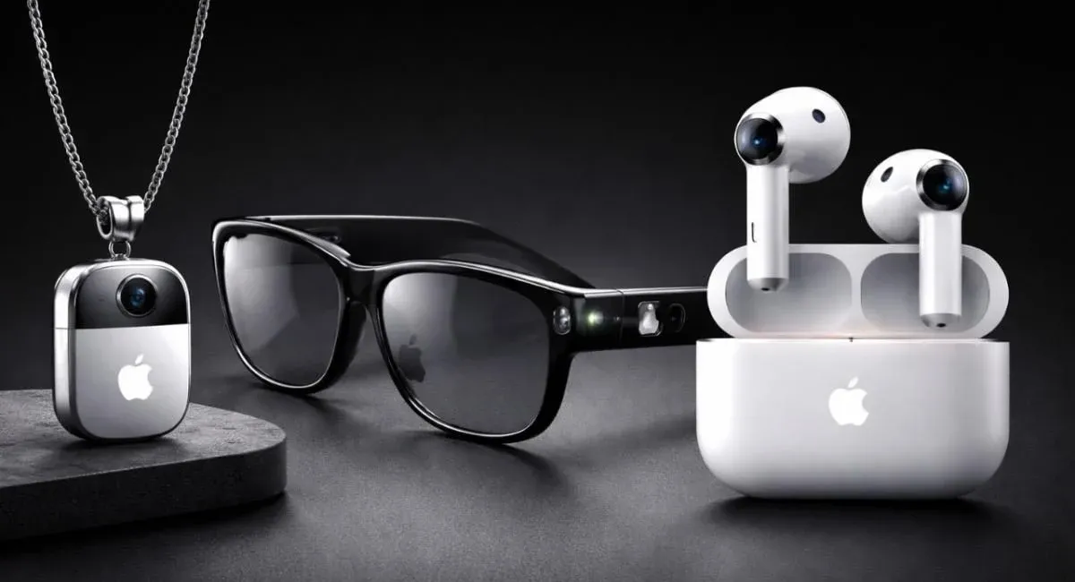 Прототип AirPods з камерами, окуляри та кулон Apple з камерами