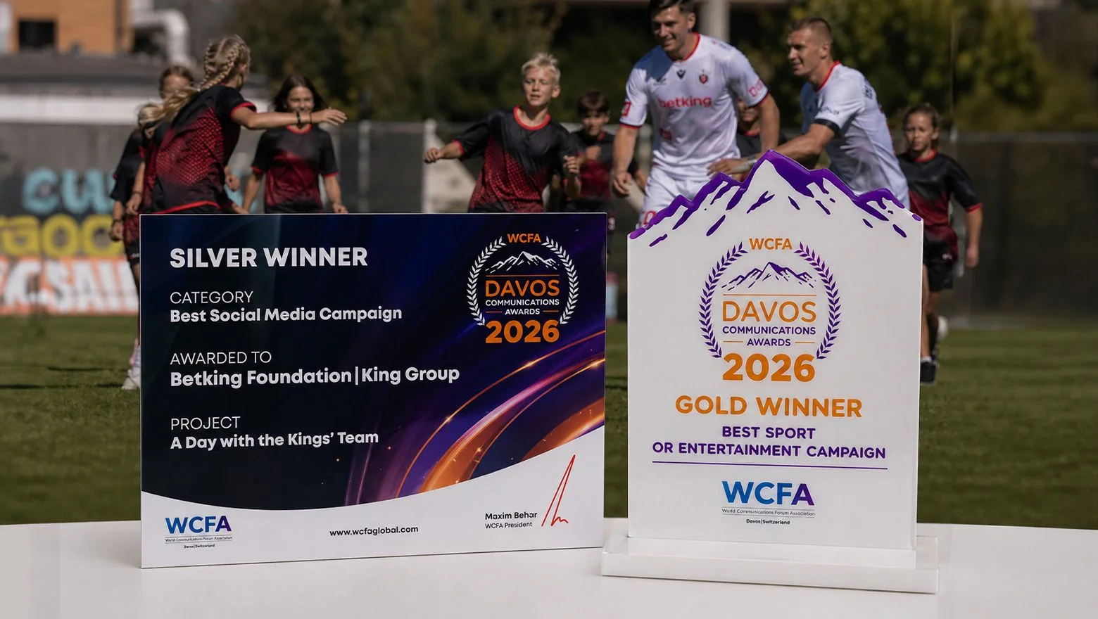 Срібна та золота нагороди Davos Awards 2026 для Betking Foundation King Group