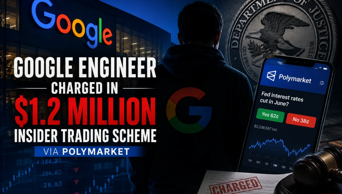 Інженер Google звинувачений у схемі інсайдерської торгівлі на 1,2 млн через Polymarket