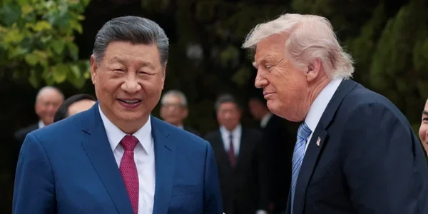 Дональд Трамп і Сі Цзіньпін на зустрічі в Пекіні щодо війни в Україні