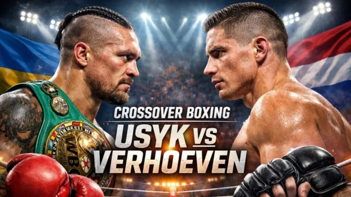 Олександр Усик у поясі проти Ріко Верховена на афіші бою USYK VS VERHOEVEN