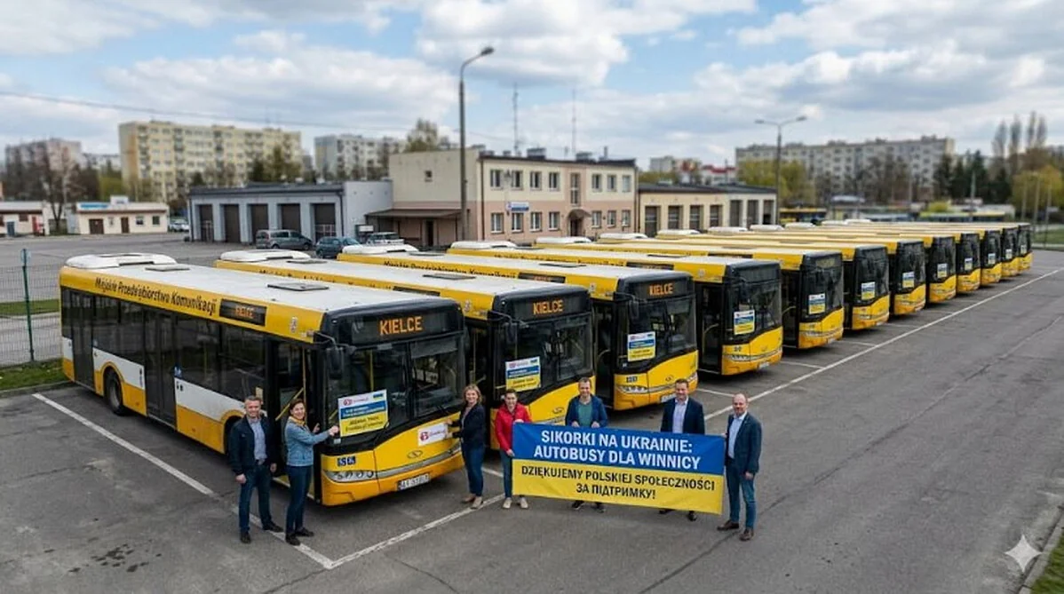 Автобуси Kielce зібрані польськими активістами для Вінниці