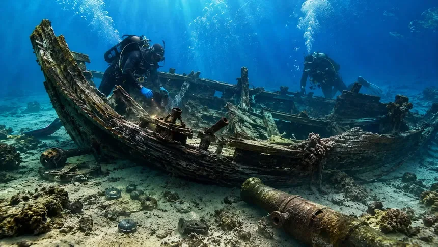 Морські археологи досліджують піратський корабель часів Чорної Бороди біля Нассау