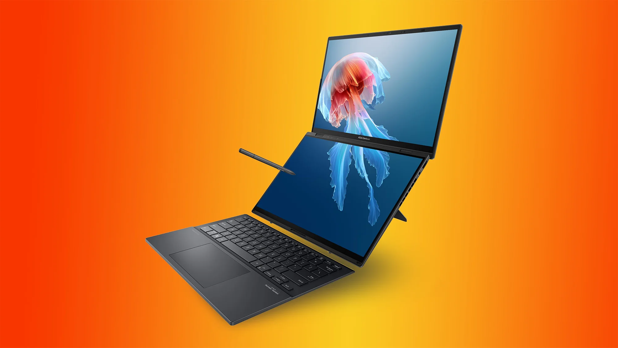 Ноутбук ASUS Zenbook DUO 2026 з двома OLED-екранами та знімною клавіатурою