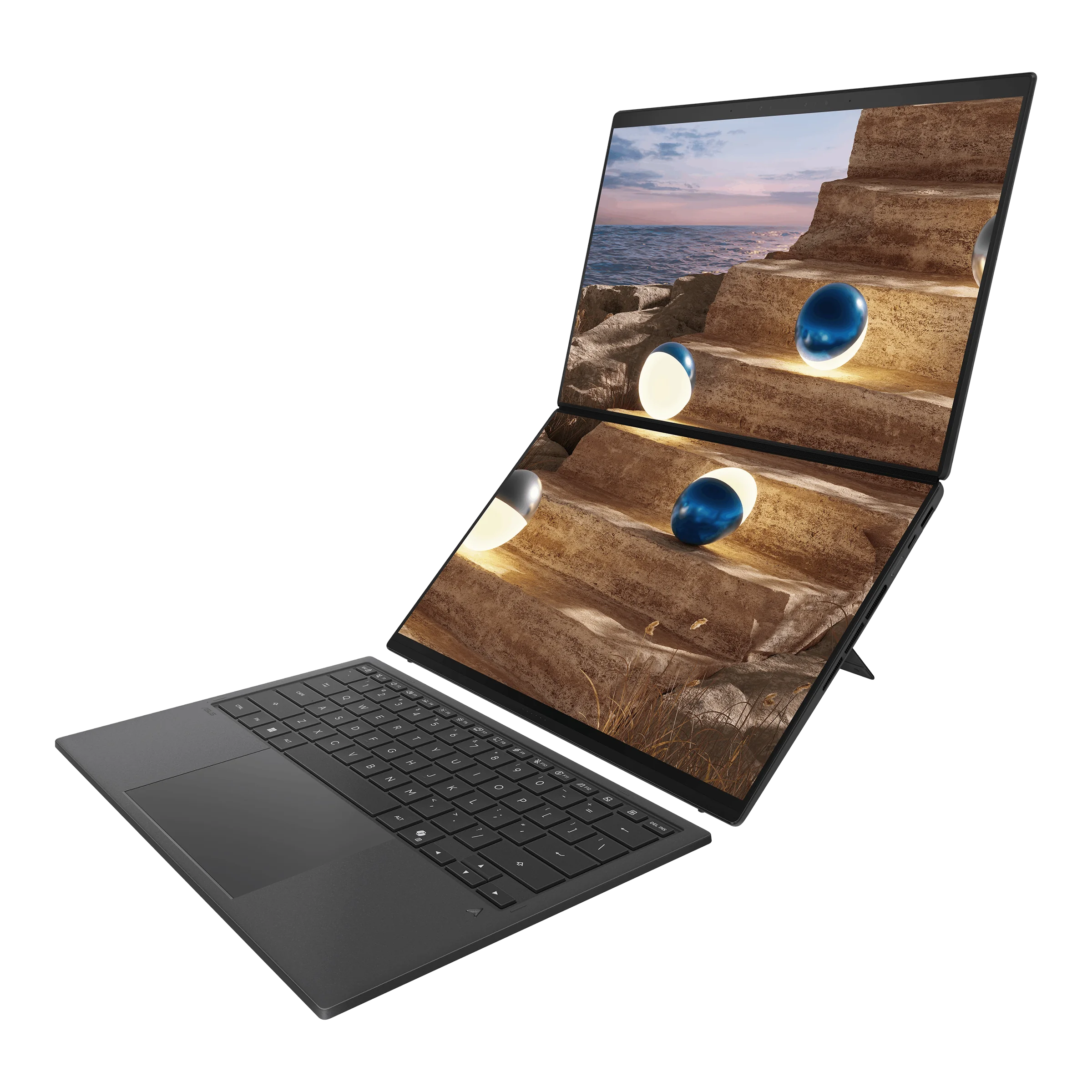 ASUS Zenbook DUO (UX8407) з двома OLED-дисплеями для ШІ