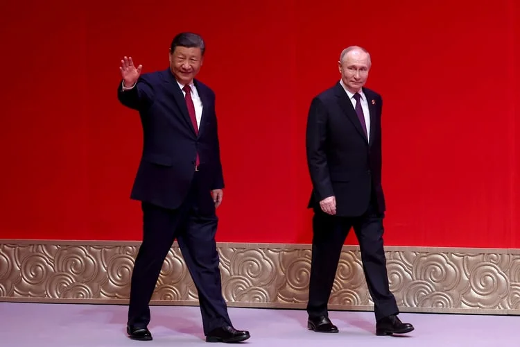 Китай готовится к России без Путина Си Цзиньпин и Владимир Путин во время официального визита в Пекине