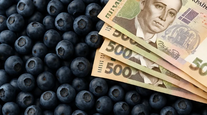 Лохина та банкноти по 500 гривень на тлі цін до 450 грн/кг