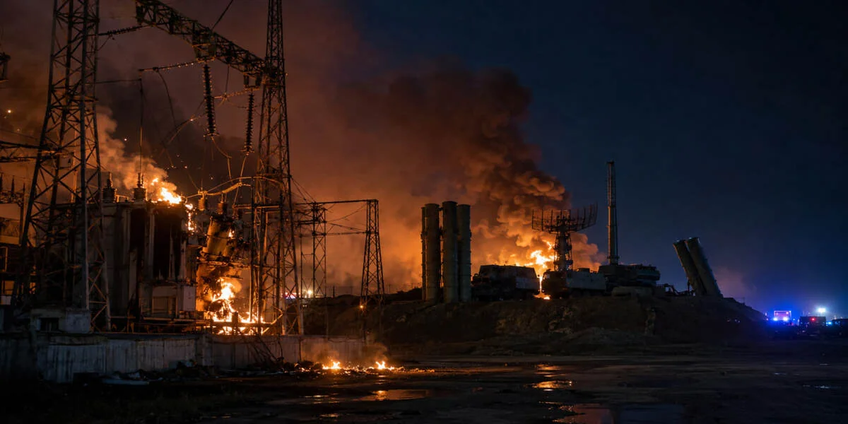 Пожежа на позиціях ППО РФ у Криму після вибухів у Керчі