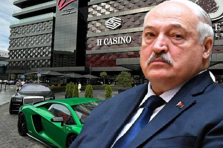 Лукашенко біля казино H Casino з люксовими авто після ставки на знищення України