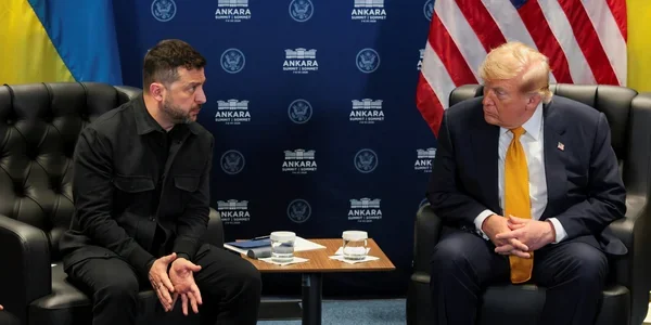 Зеленський і Трамп під час зустрічі на саміті НАТО в Анкарі